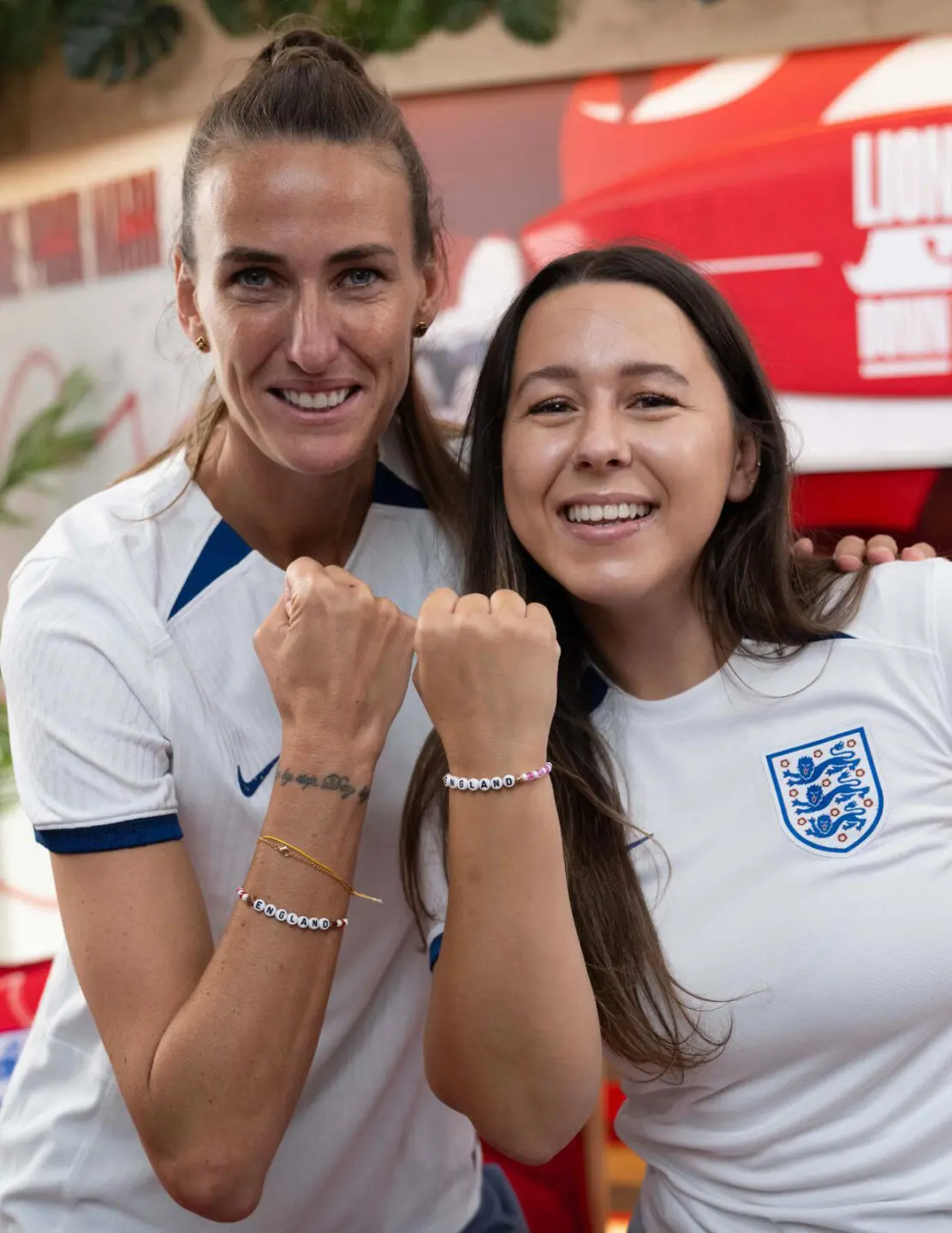 England Lionesses Jill Scott with fan