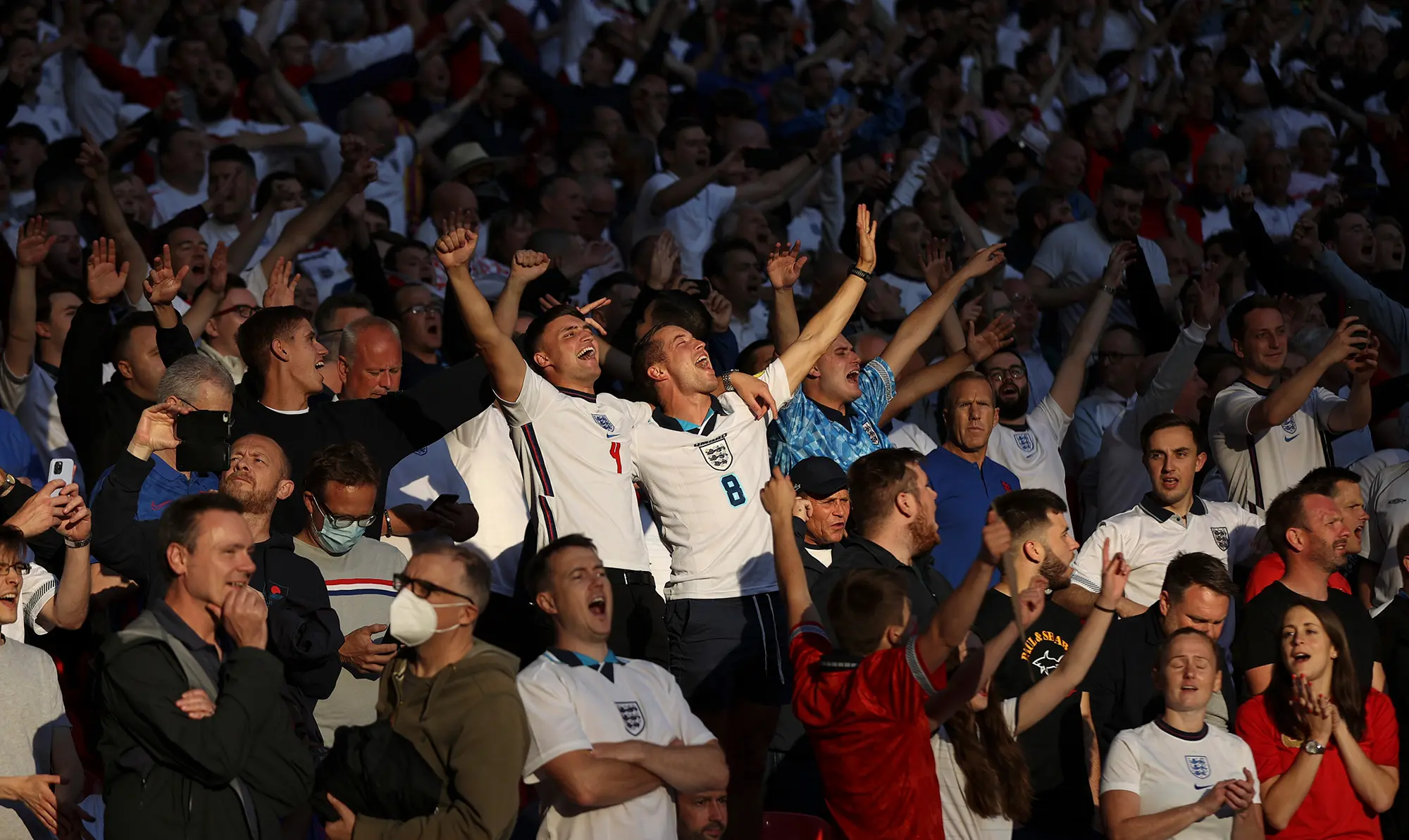 Two England fans